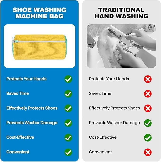 Shoe Washing Machine Bag | Deep Cleaning Laundry shoe cleaning bag | Reusable shoe bag for washing machine | Sneakers, Shoes washing bags for washing machine
